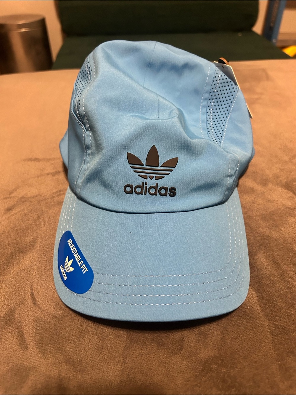NWT adidas Blue Trefoil Strapback BOYS Cap
